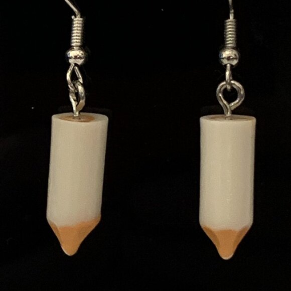 Pencil Earring, Teacher Appreciation Gift, School Earring, Gift Idea, Art - Picture 1 of 4